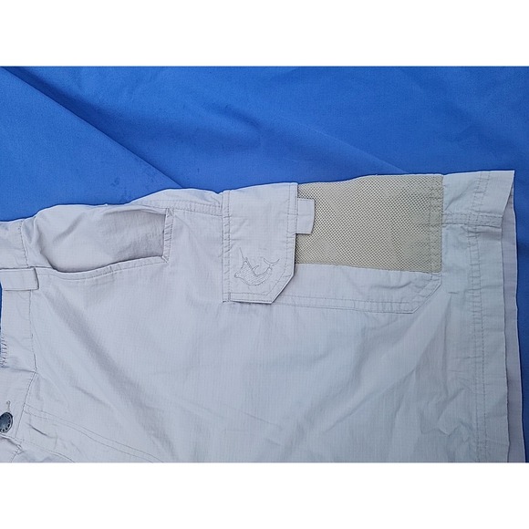 REEL LEGENDS Men's Size Large Beige Nylon Performance Shorts Cargo Fishing - Picture 2 of 12